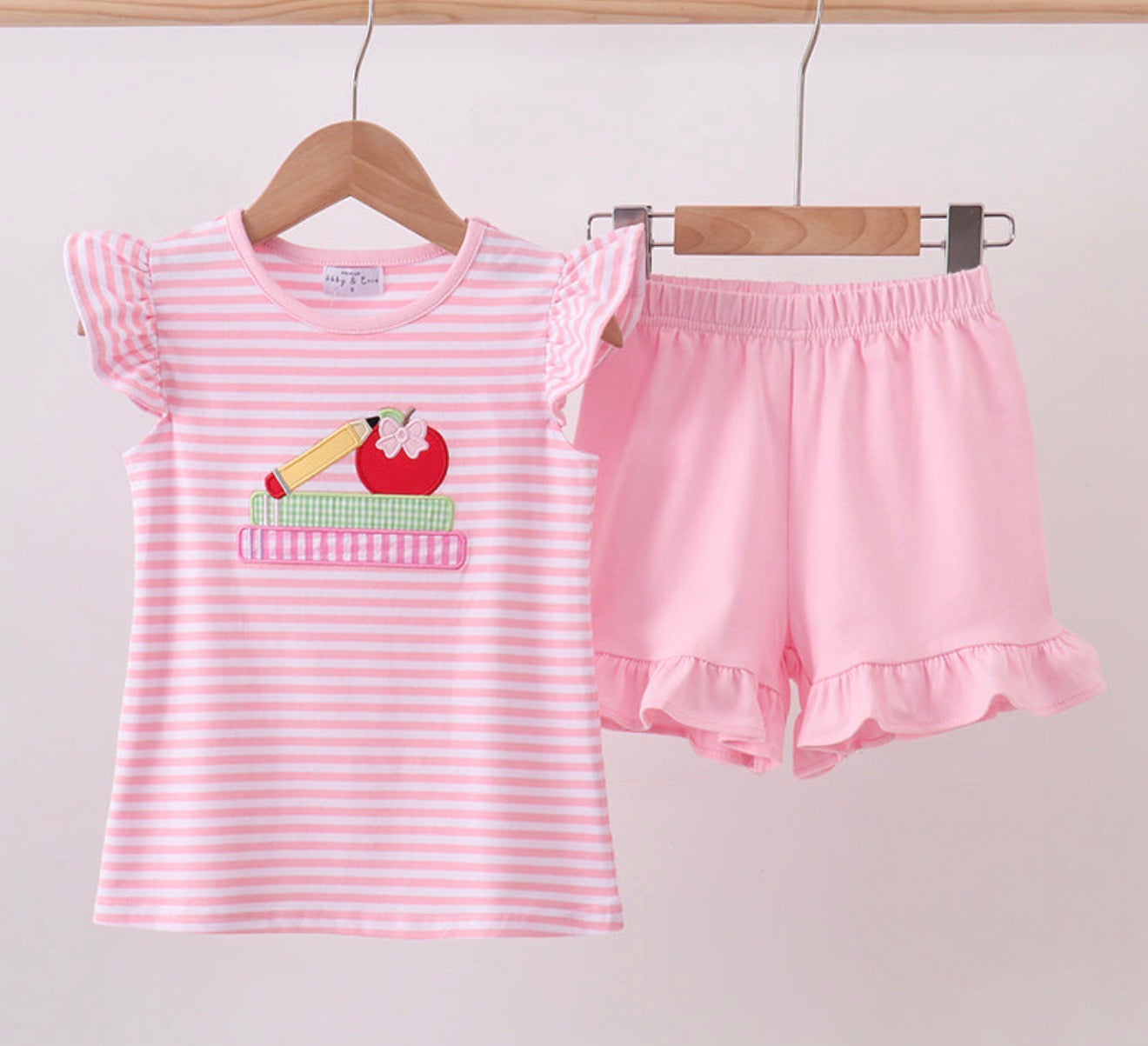 Girl Pink School Set