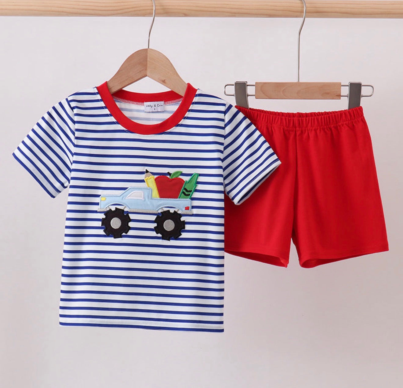 Boy Monster Truck School Set