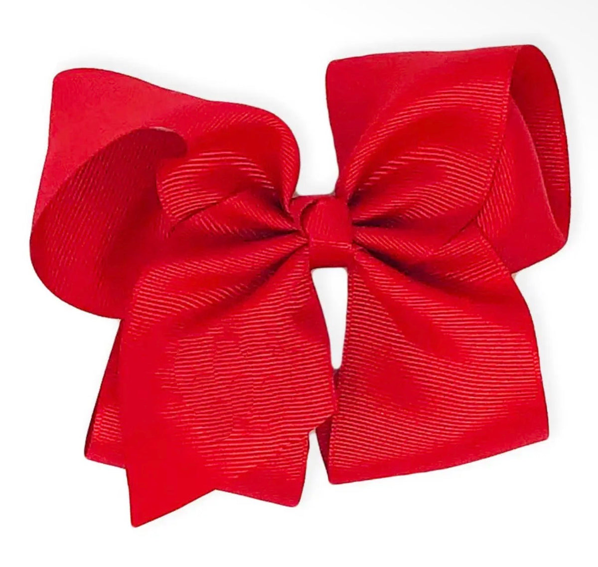 Red Bow Alligator Clip 5in