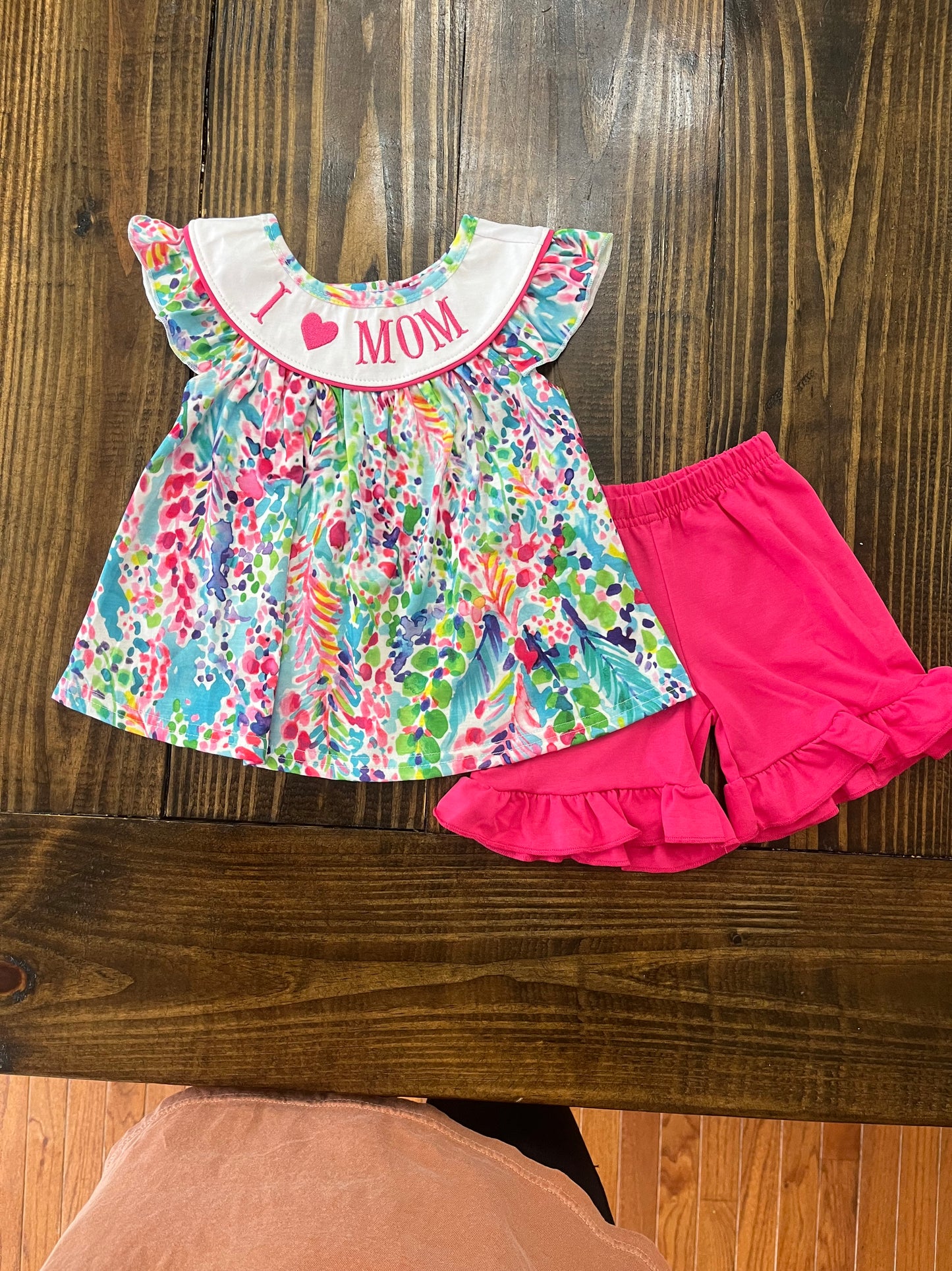 Girl Lily I Love Mom Set