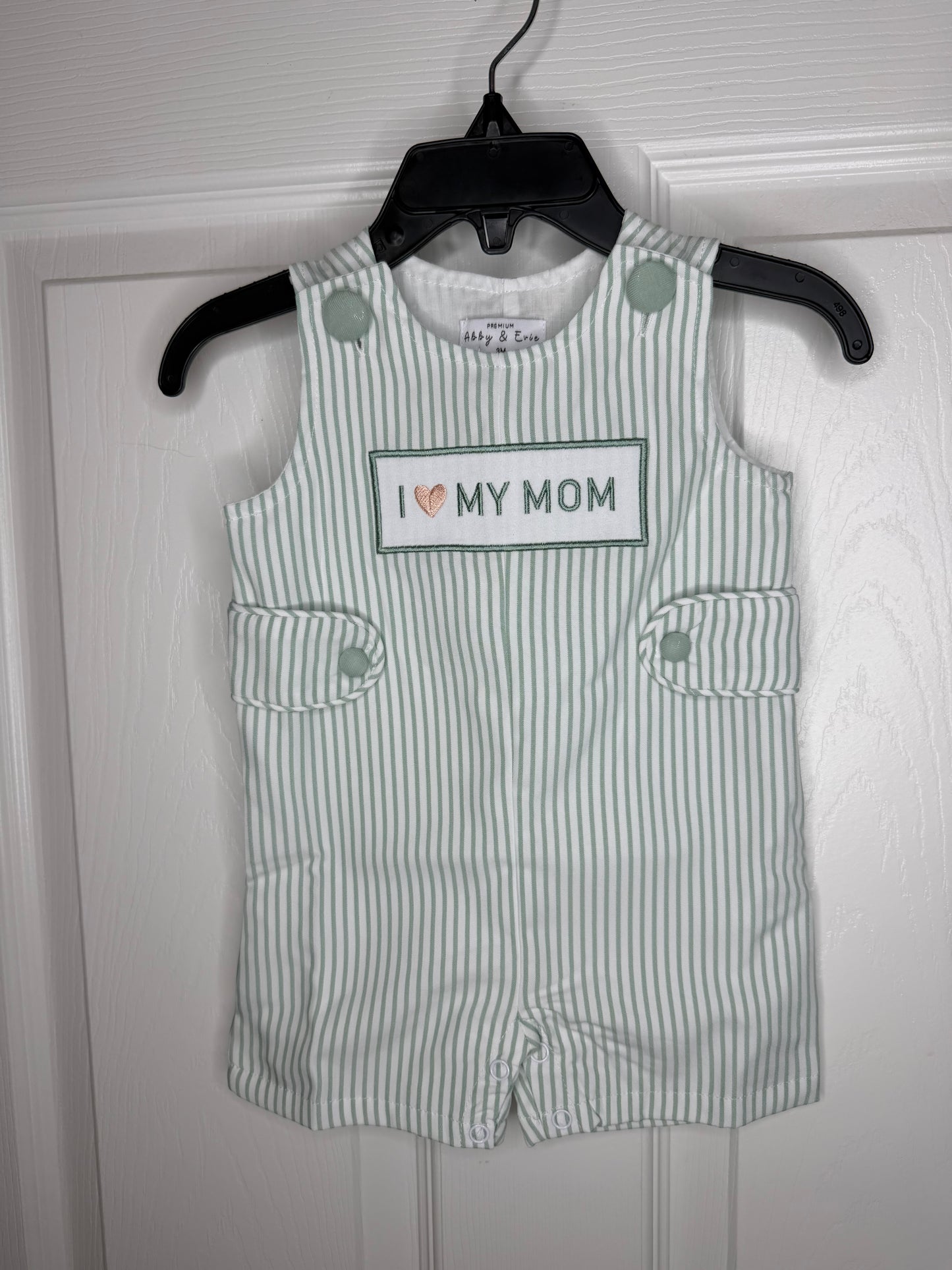Boy I Love Mom Romper
