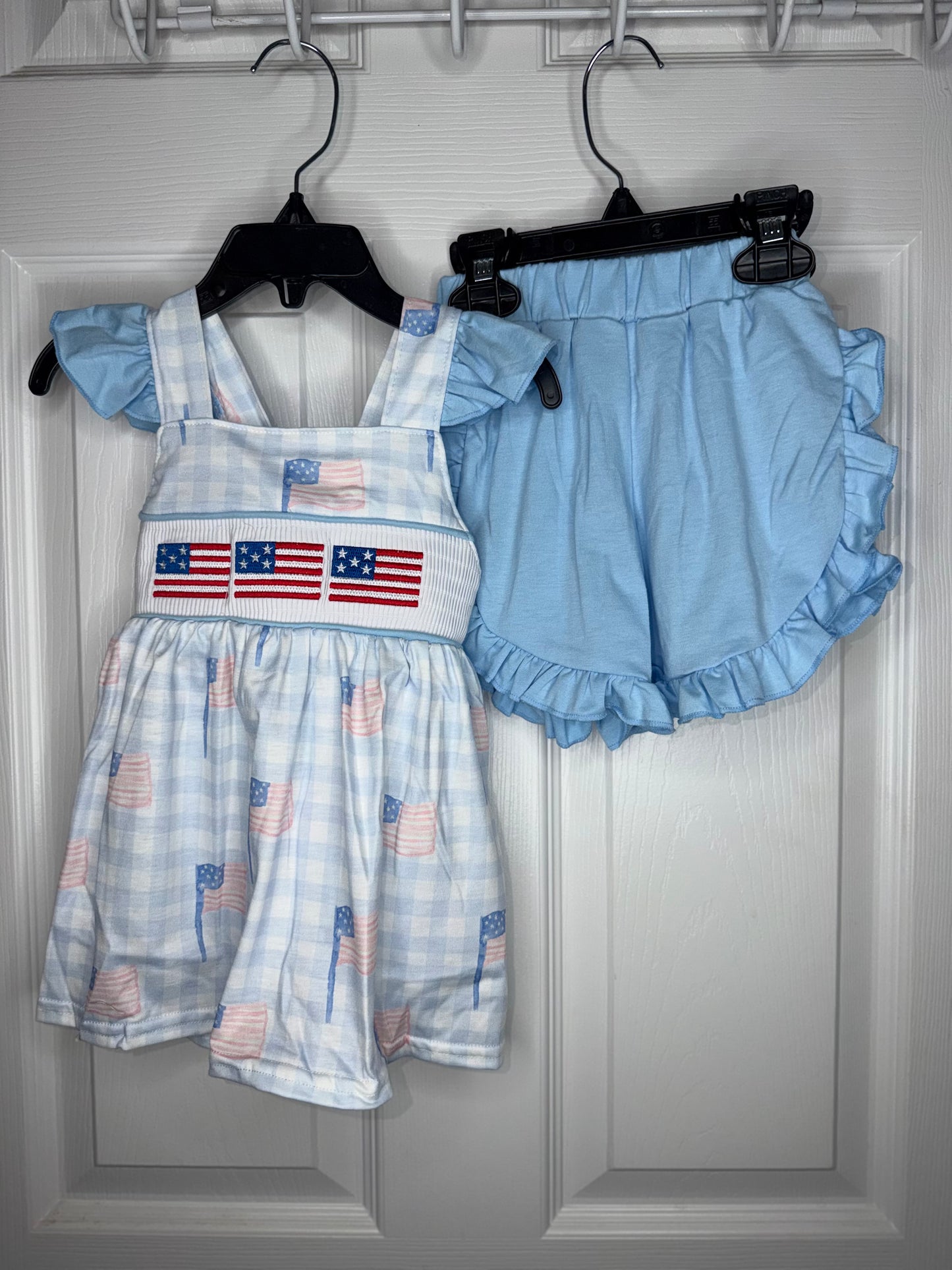 Girl American Flag Set