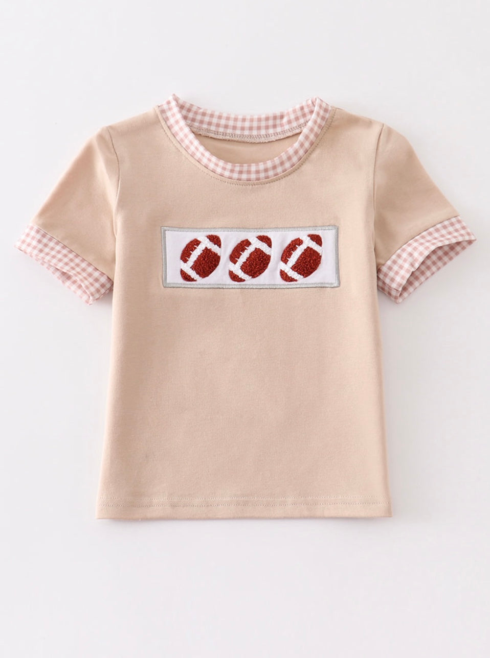 Boy Football French Knot Shirt