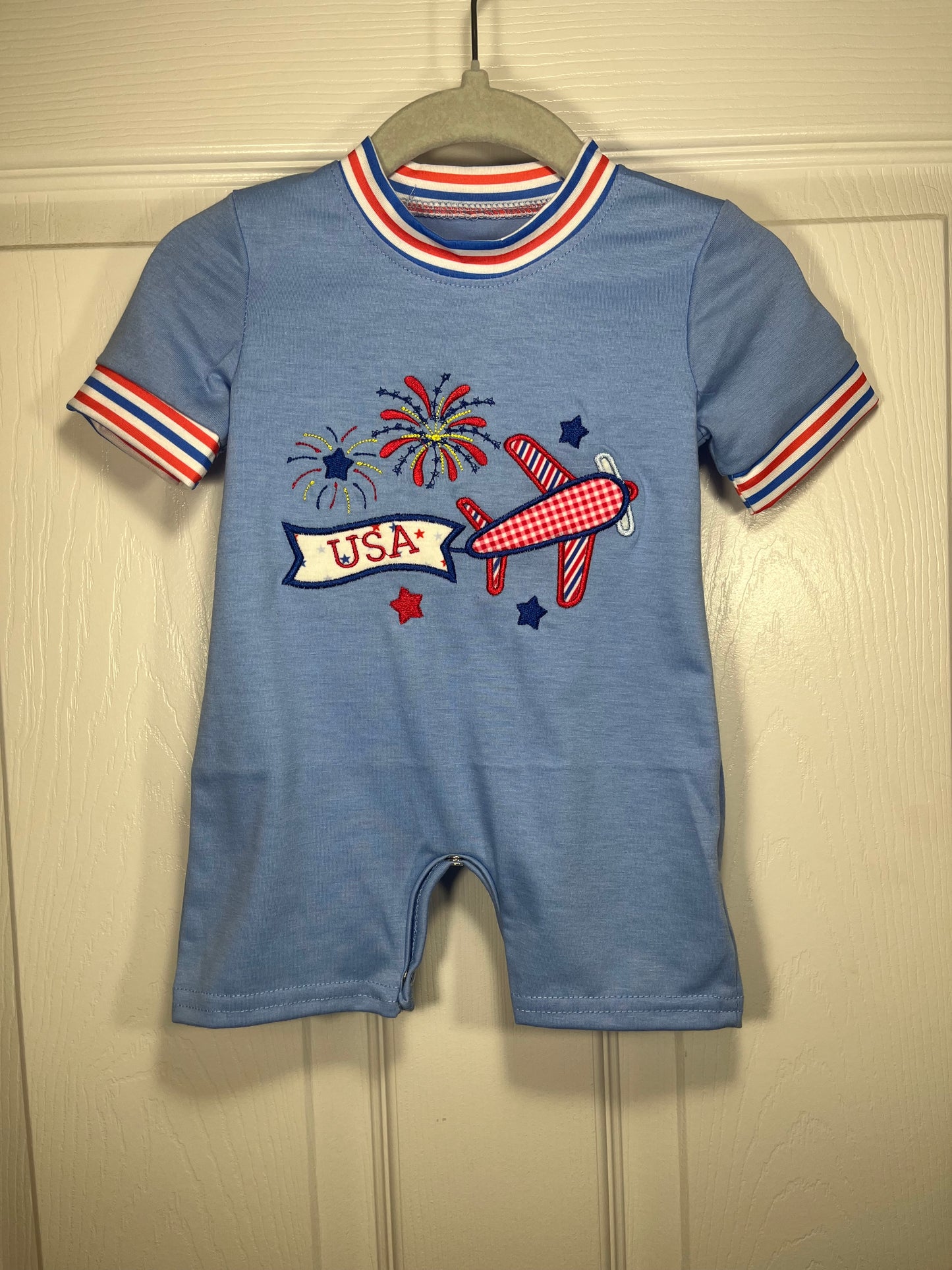 Boy USA Firecracker Romper
