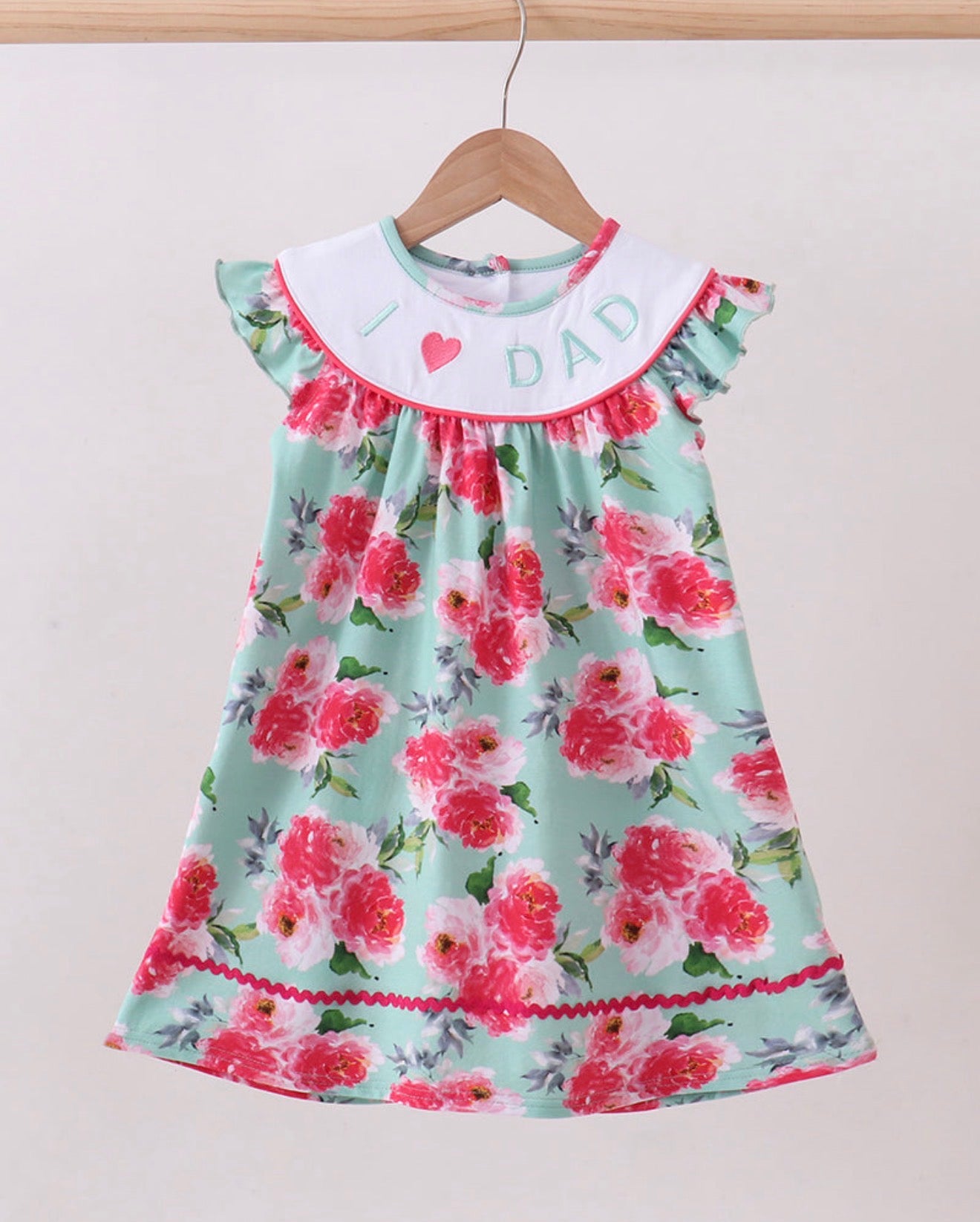 Girl Floral I Love Dad