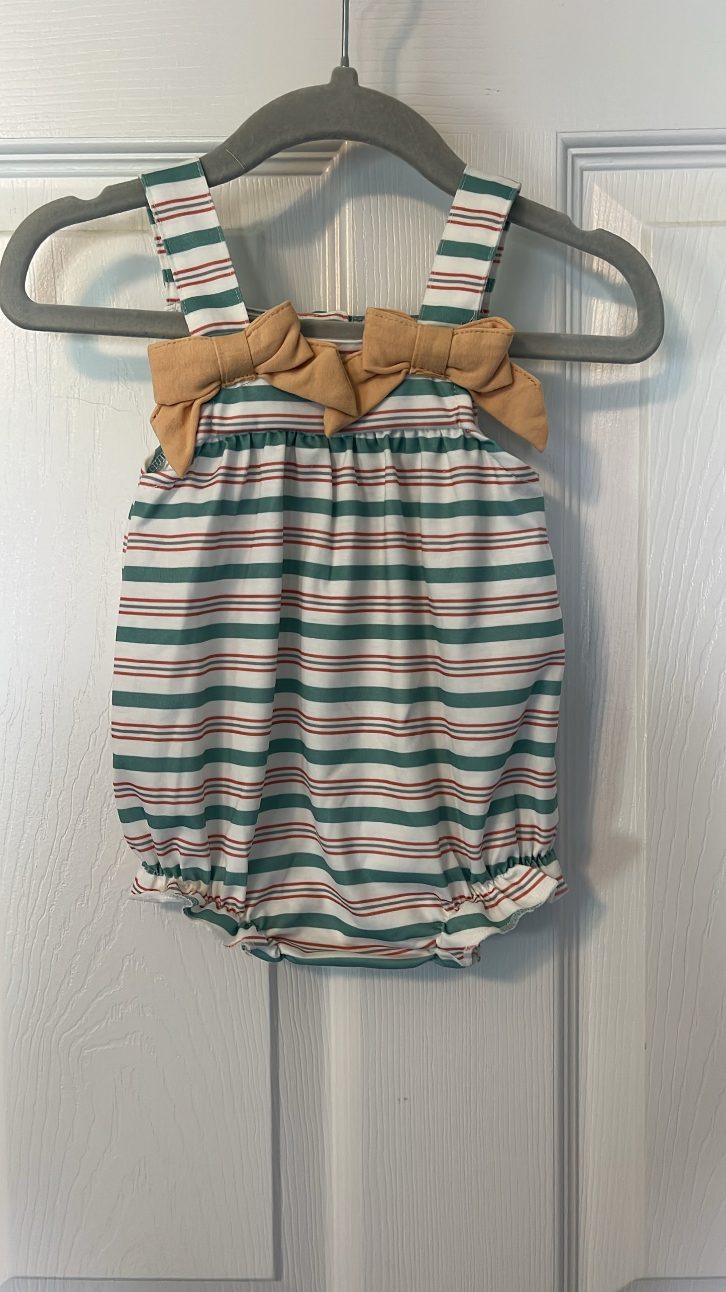 Girl Apricot Stripe Bubble