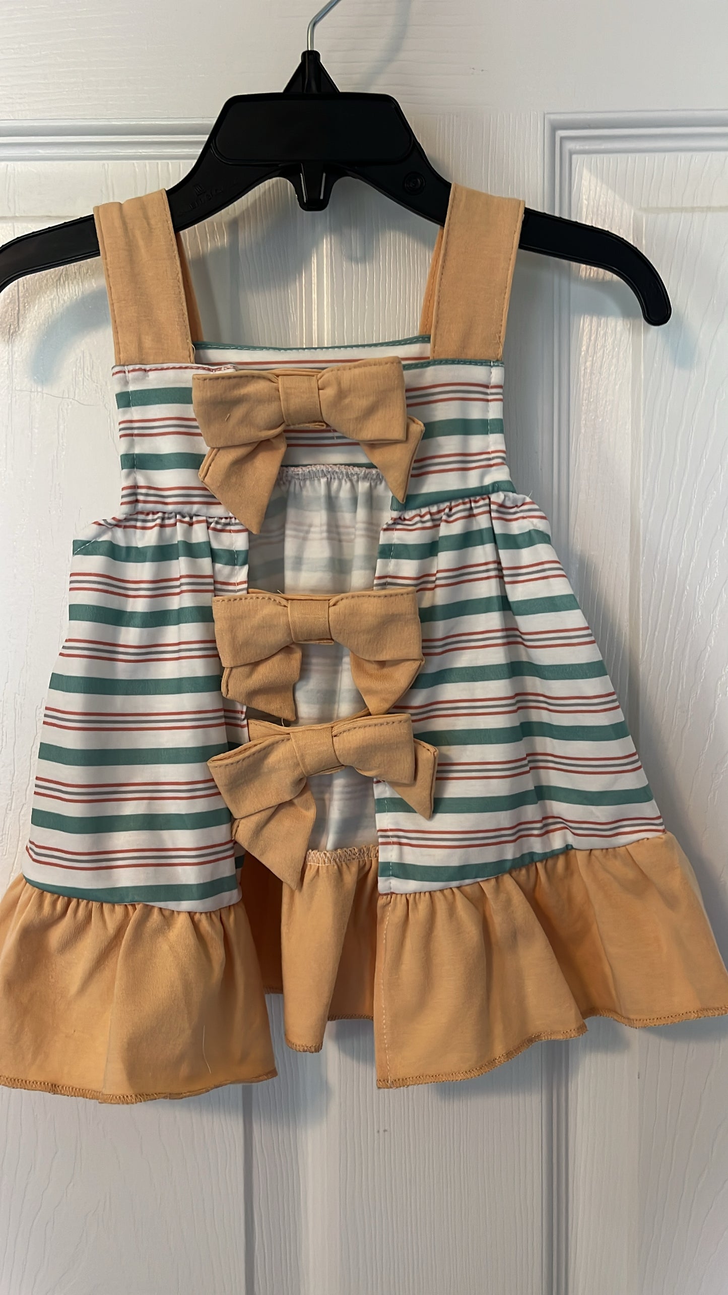 Girl Apricot Stripe Set