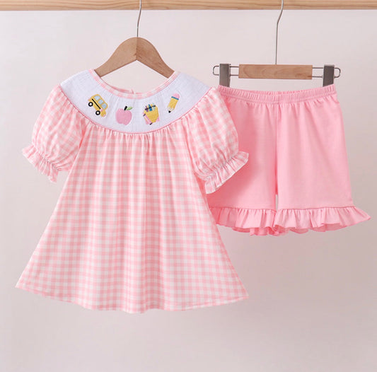 Girl Pink School Days Set