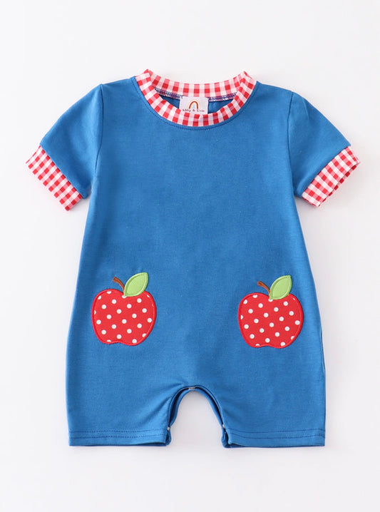 Boy Bushel of Apples Romper