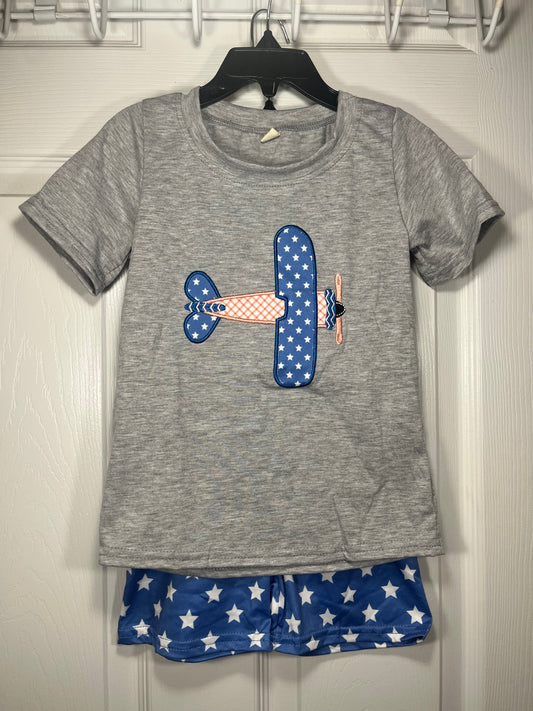 Boy America Airplane