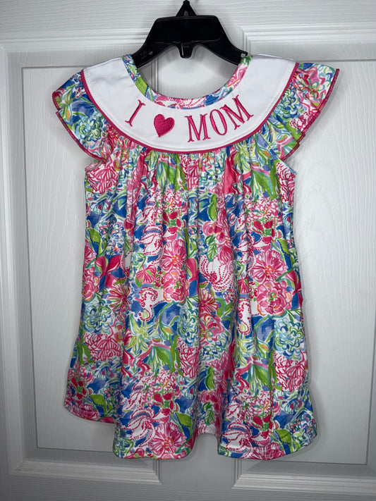 Girl I Love Mom Dress