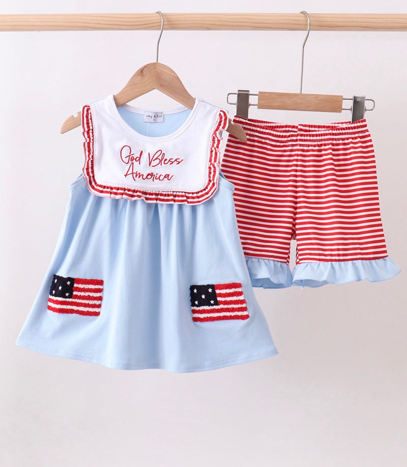 Girl God Bless America Set