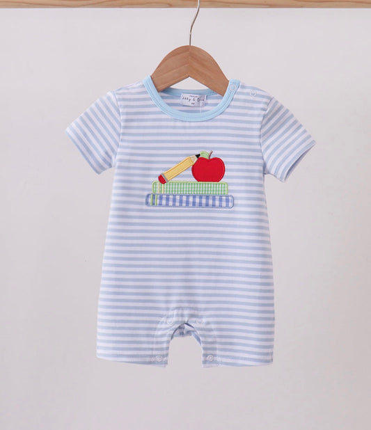 Boy School Romper