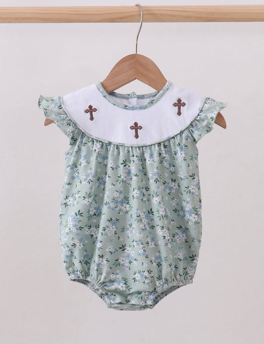 Girl Sage Embroidery Cross Bubble