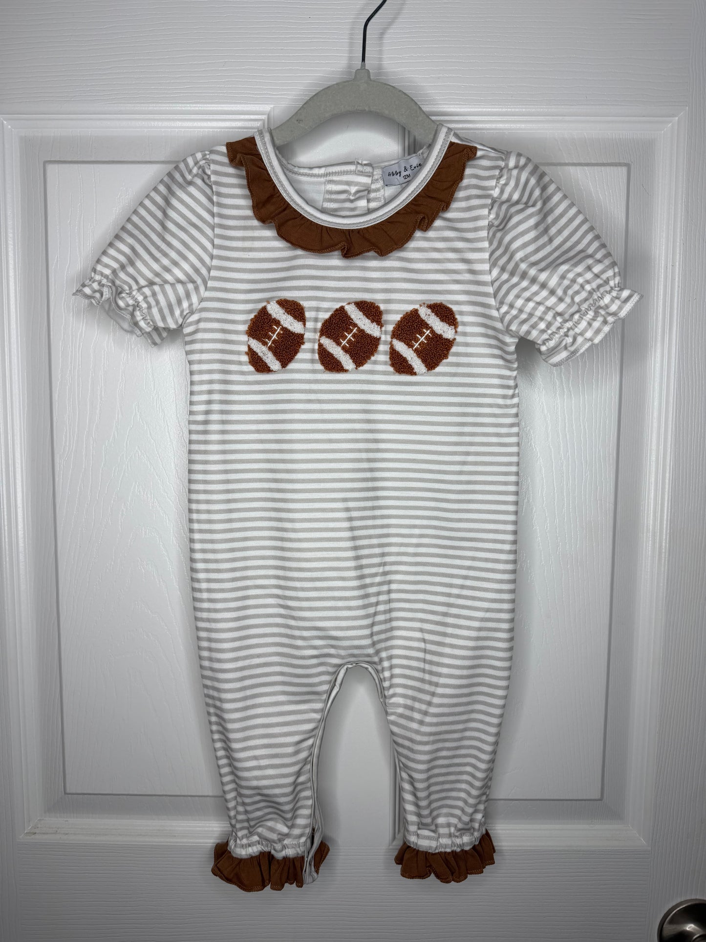 Girl Football Long Romper