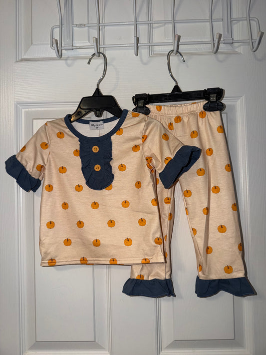 Girl Pumpkin Pajamas