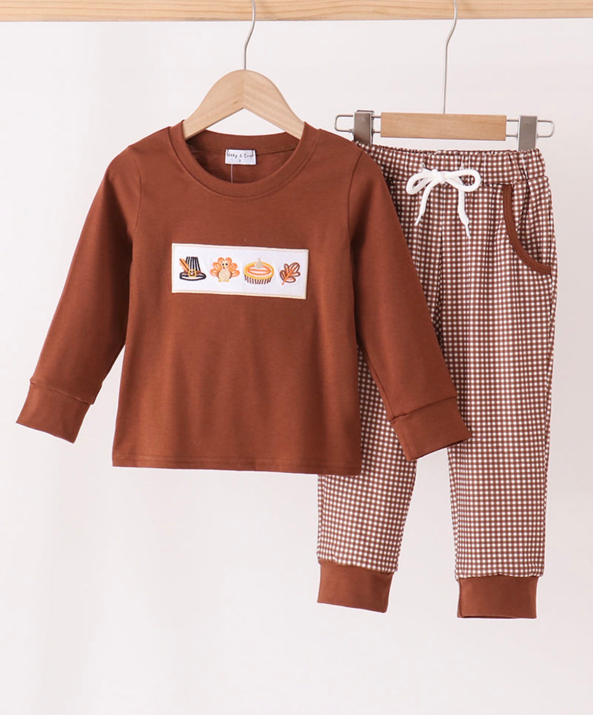 Boy Thanksgiving Brown Set