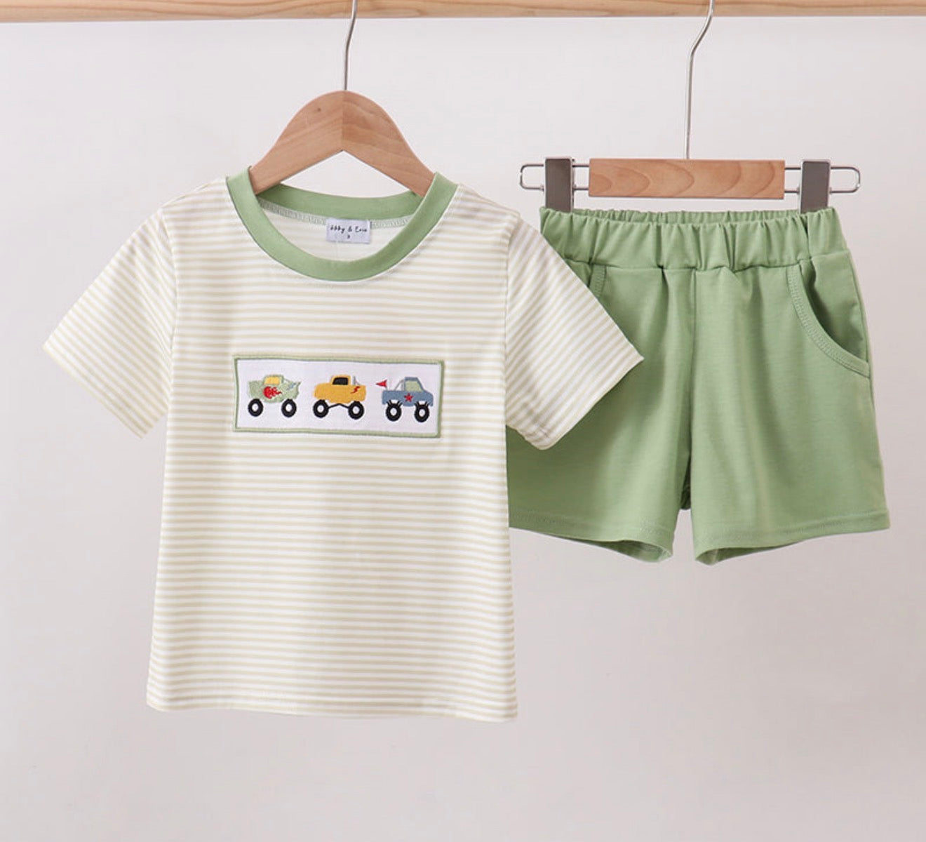 Boy Monster Truck Short Set