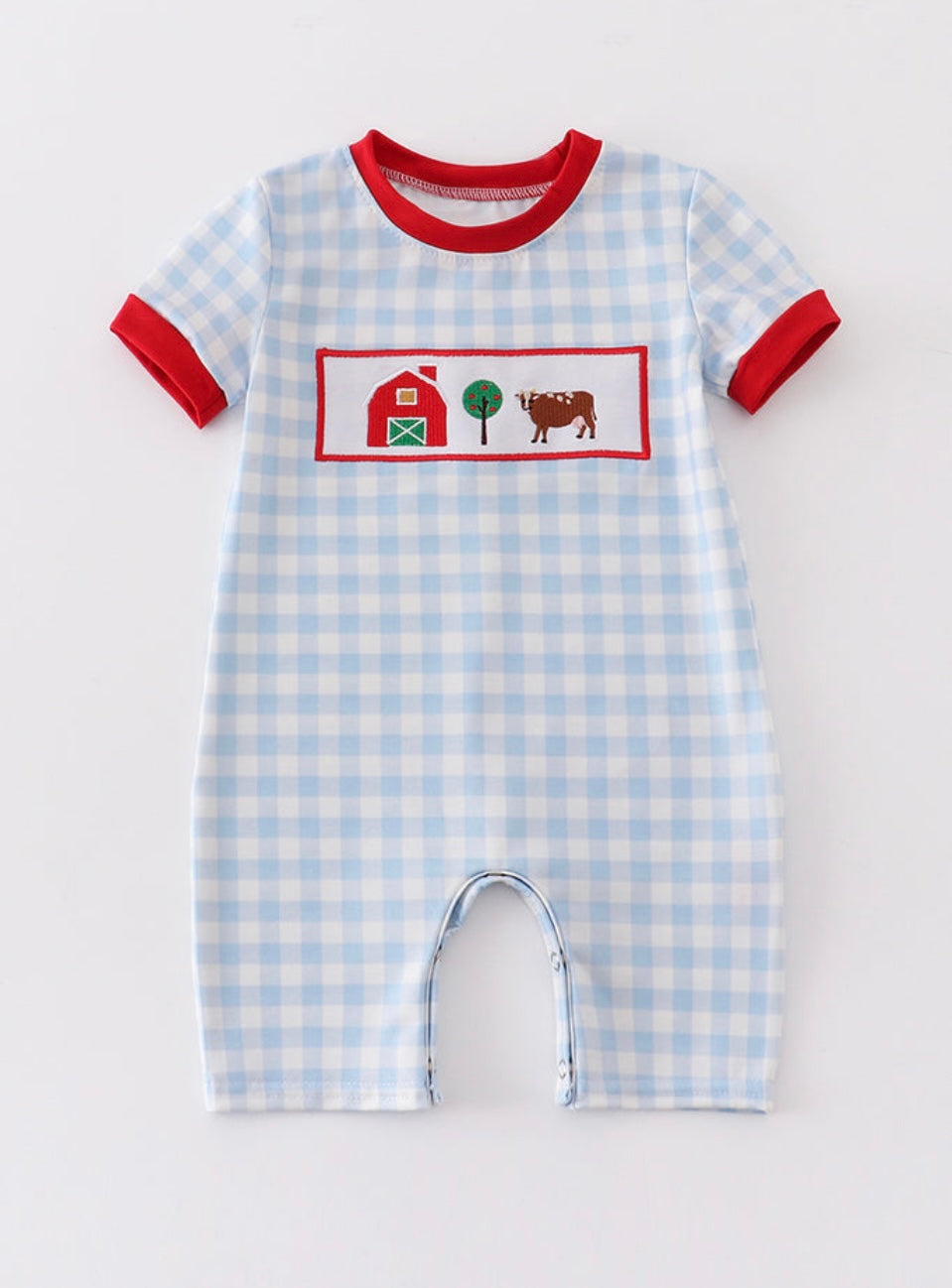 Boy Farm Romper