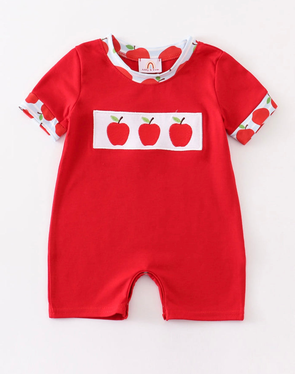 Boy Apple Romper