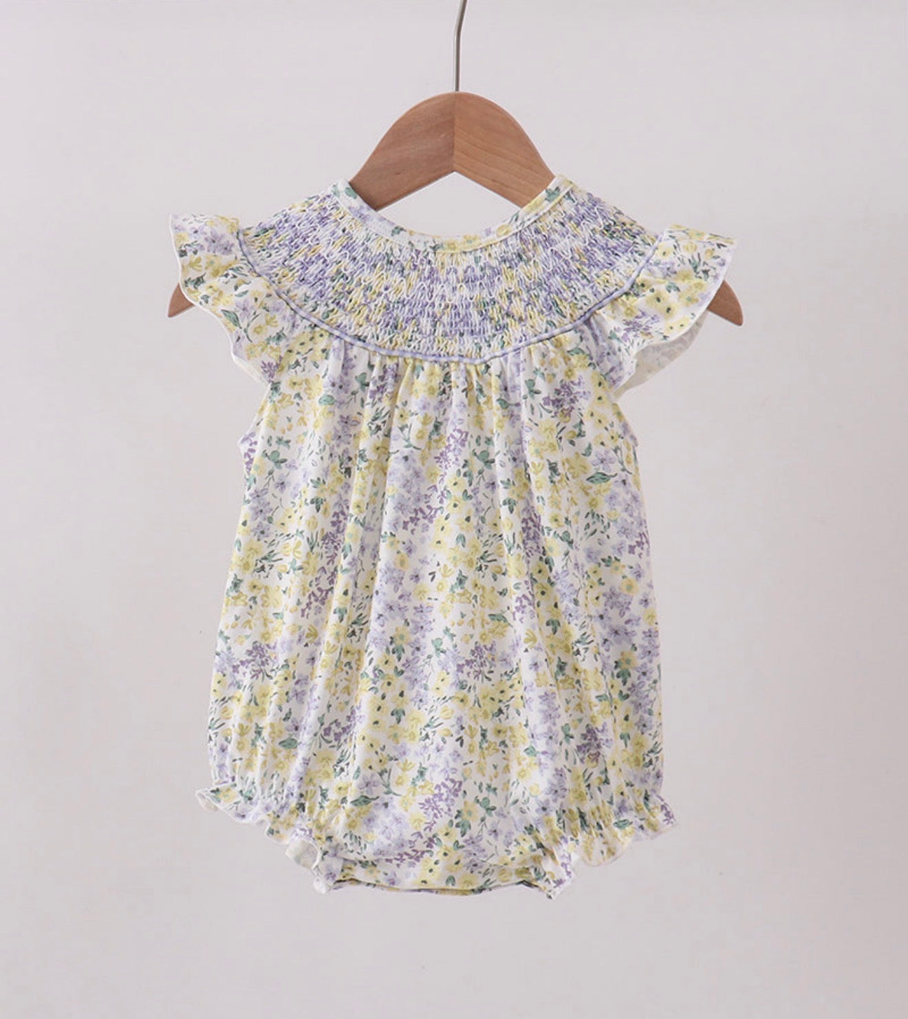 Girl Purple Floral Bubble