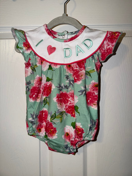 Girl I Love Dad Bubble
