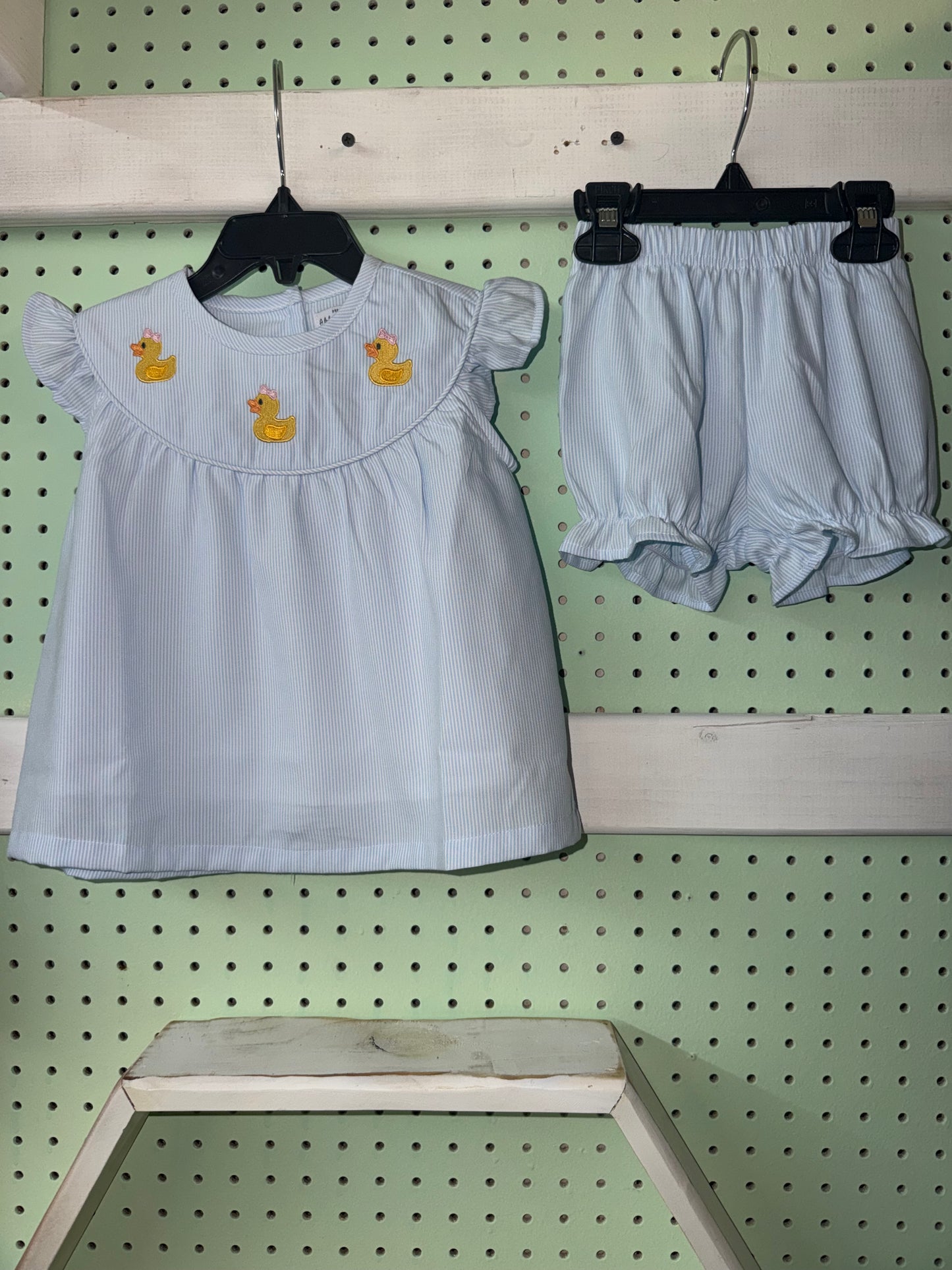 Girl Duck Diaper Set