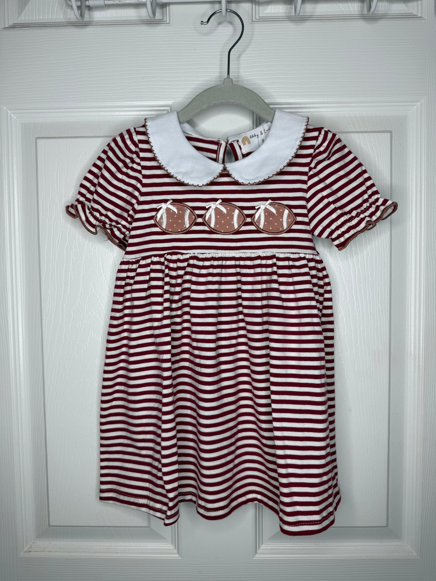 Girl Burgundy Football Dress
