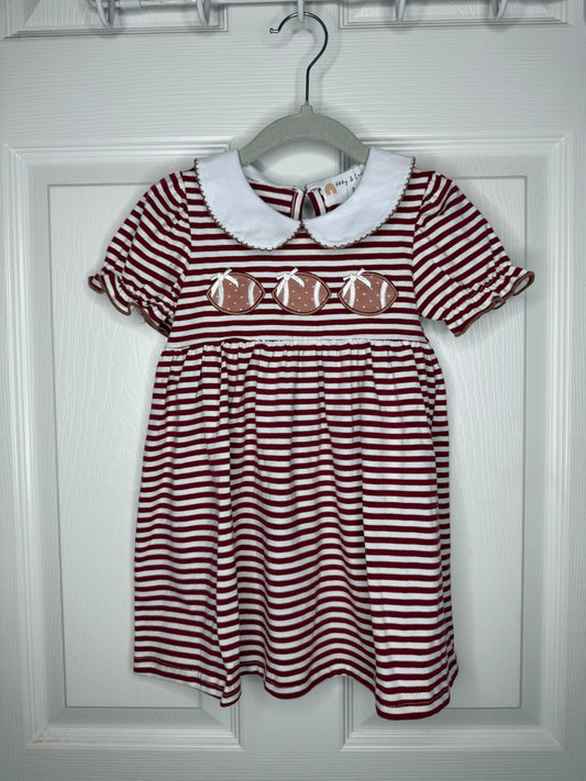 Girl Burgundy Football Dress