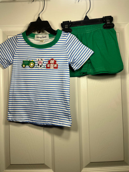Boy Little Tractor Set