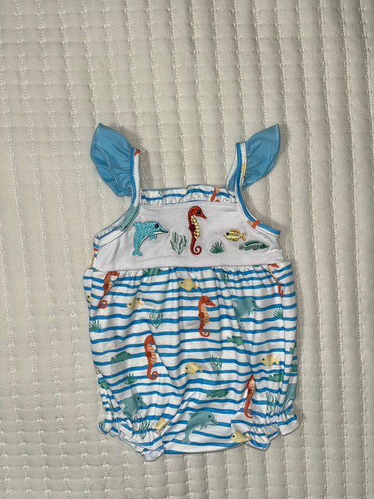 Girl Little Ocean Bubble