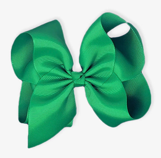 Girl Kelly Green Bow - headband