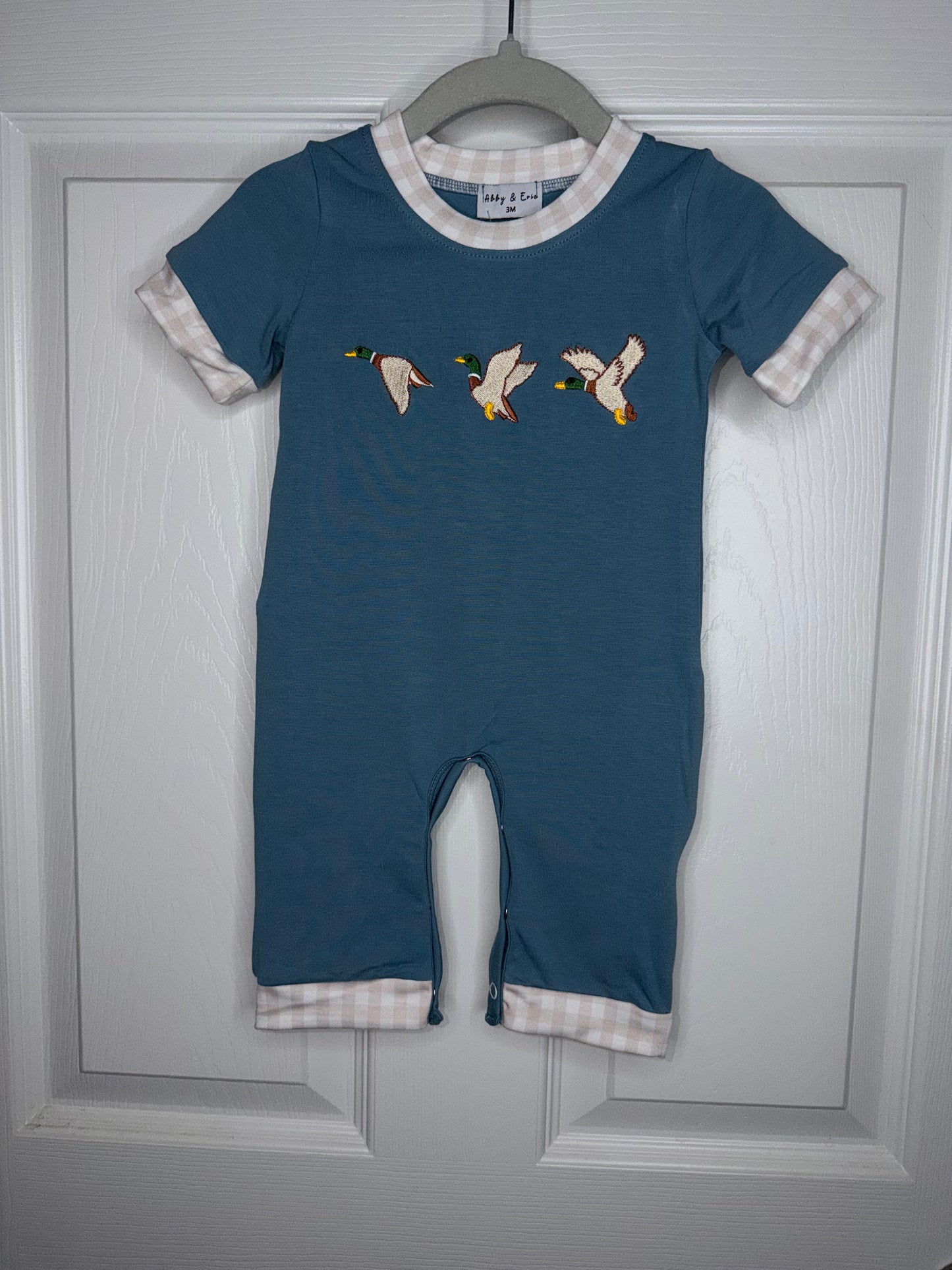 Boy Duck Long Romper